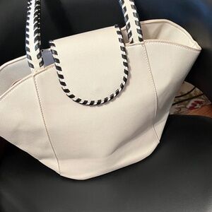 Betsy Johnson Bag White with black trim